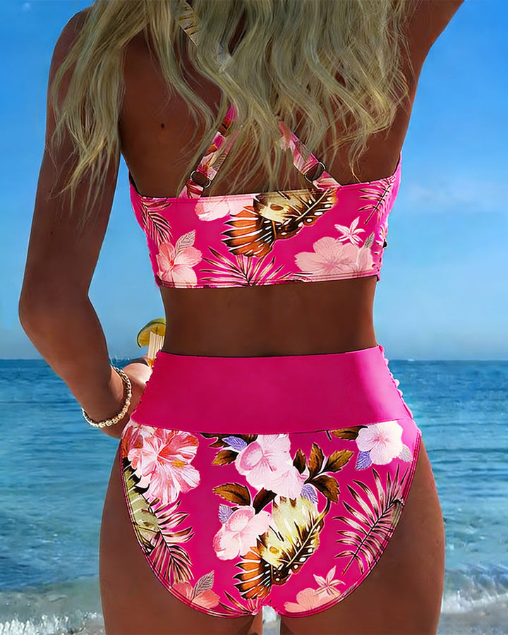 Jolina™ | Bikini a Contrasto Floreale