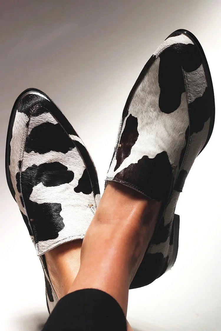Becca - Scarpe con Stampa Vacca