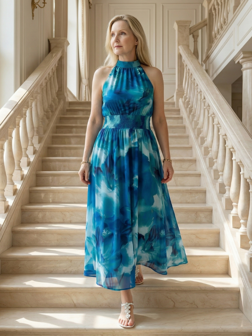Sylin | Vestito Midi con Allacciatura