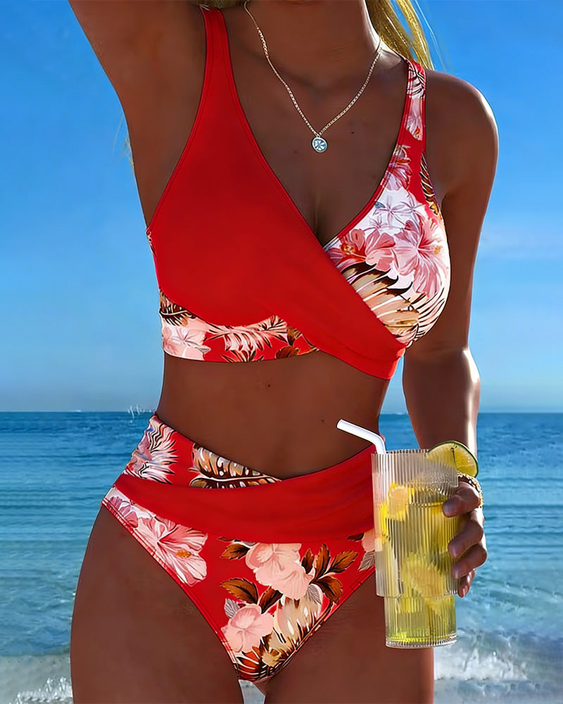 Jolina™ | Bikini a Contrasto Floreale