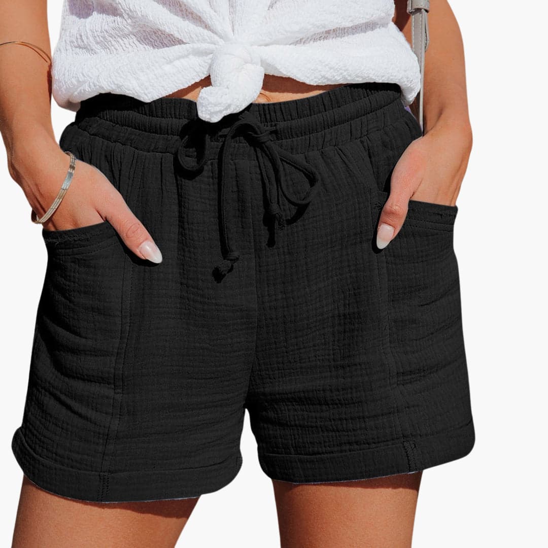 Emma | Eleganti Pantaloni Corti Casual con Coulisse