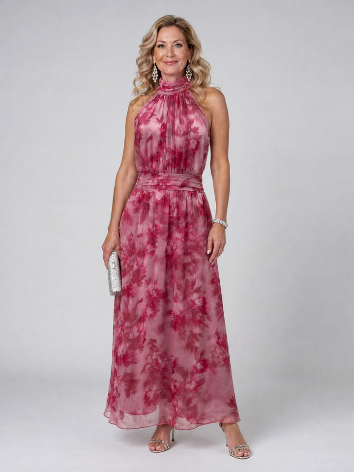 Avien | Abito Midi con Collo All'Americana