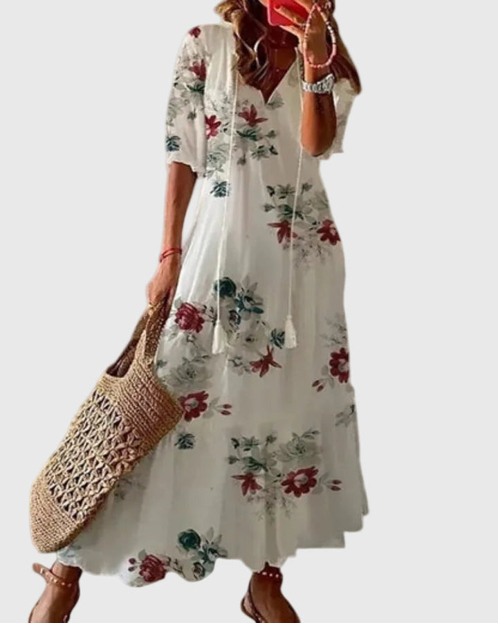 Amalia | Vestito Maxy Estivo Boho Vintage