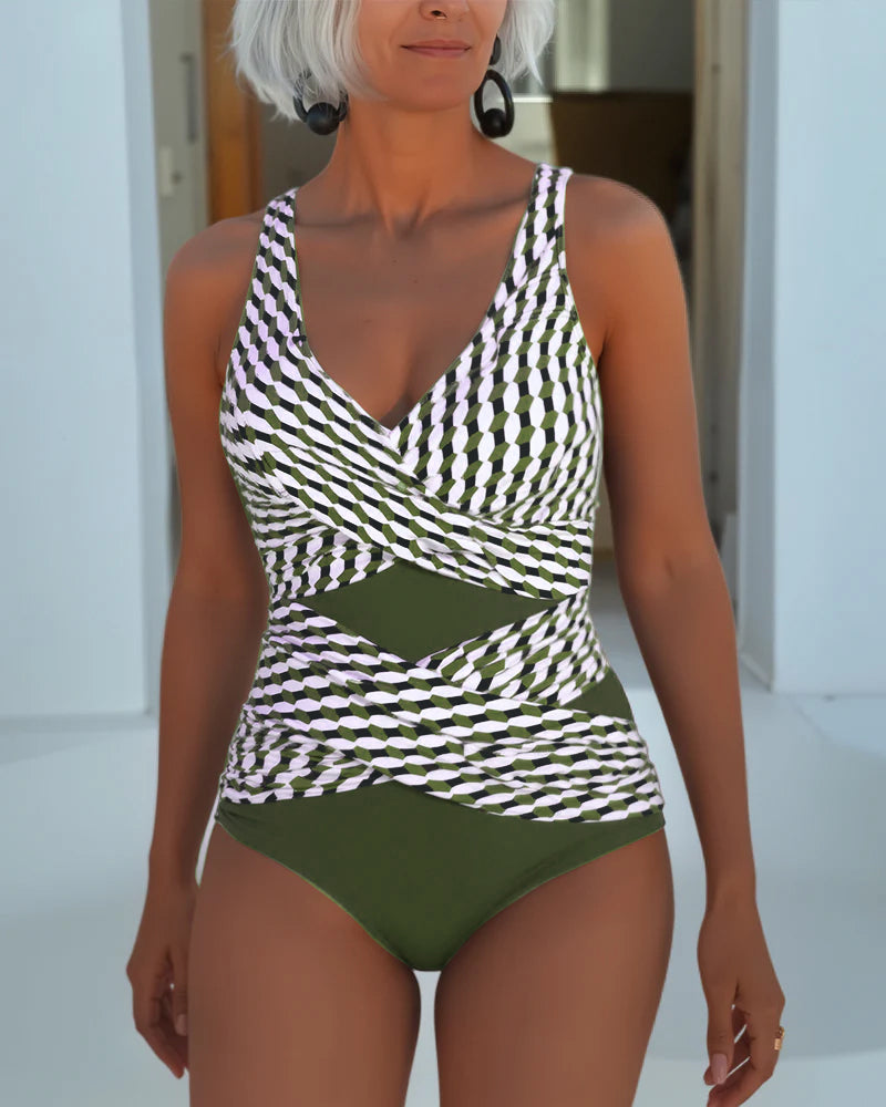 Ashley™ | Costume da bagno con design incrociato per abbigliamento casual da resort