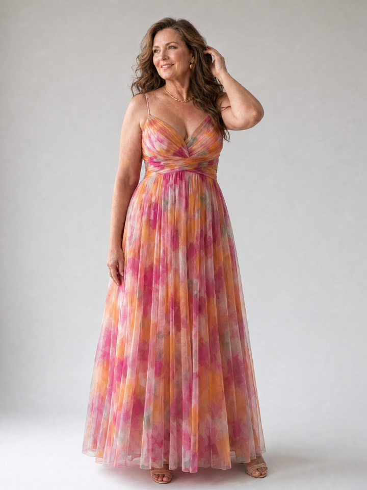 Isel | Abito Maxi Soft Wrap