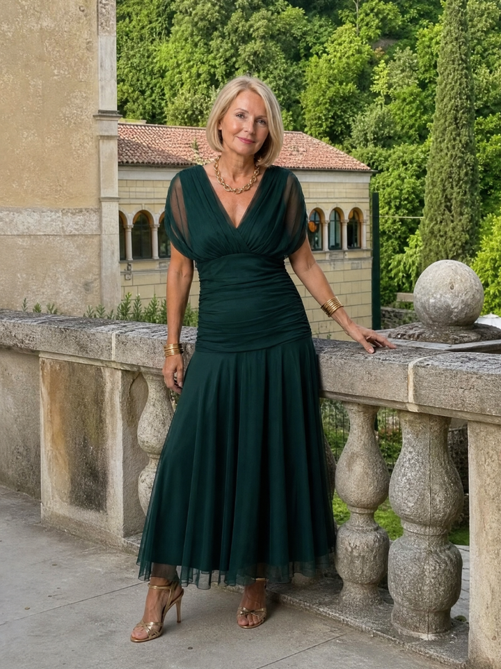 Calen | Abito Midi Off Shoulder