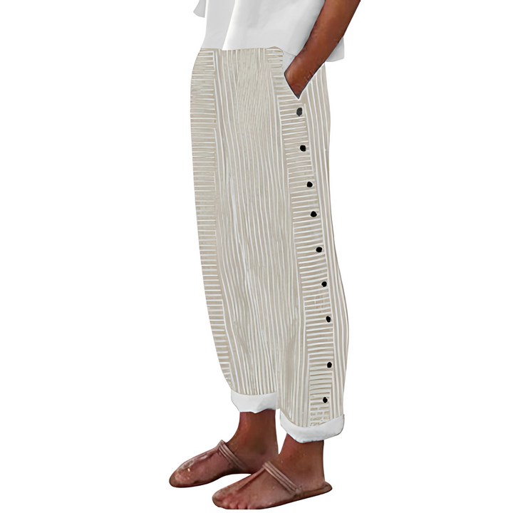 Dagny | Eleganti Pantaloni Estivi a Righe