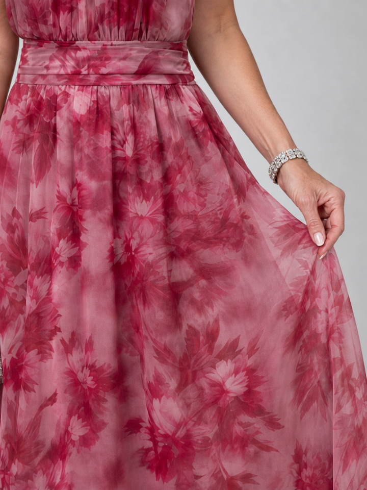 Avien | Abito Midi con Collo All'Americana