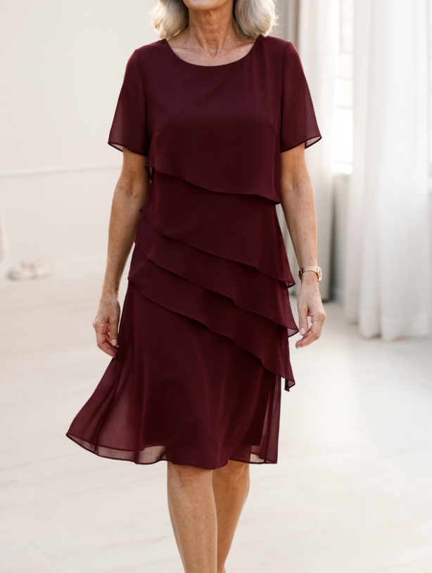 Linda | Abito Elegante Con Volant