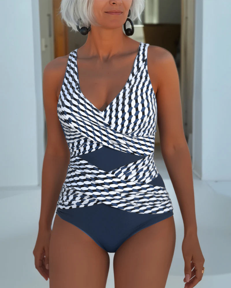 Ashley™ | Costume da bagno con design incrociato per abbigliamento casual da resort