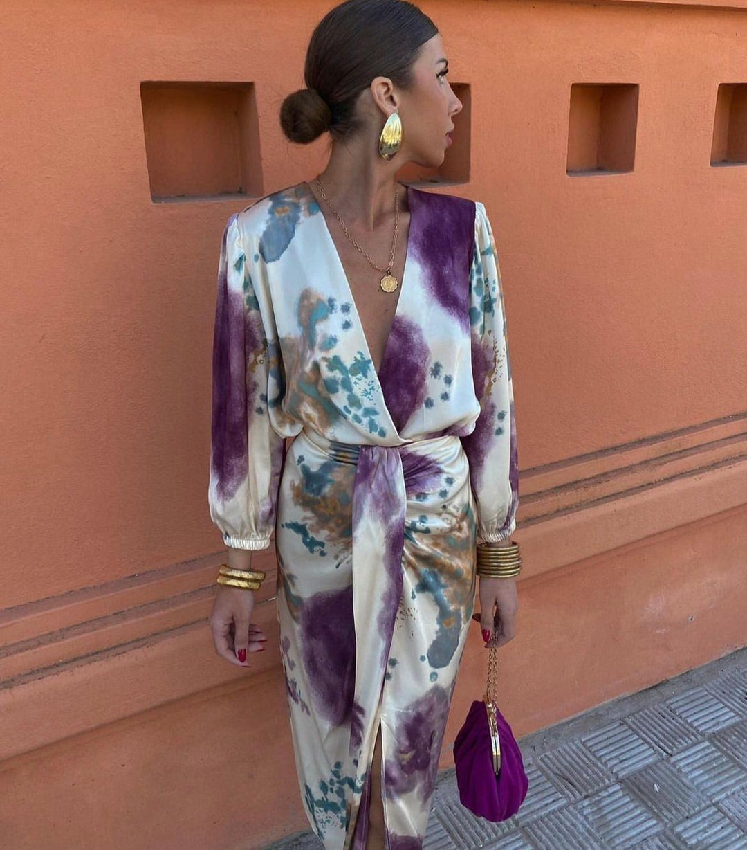 Imelda | Abito con scollo a V