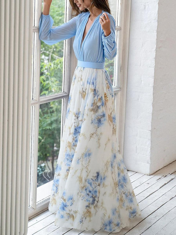 Abito Maxi Fiori Pénélope | Eleganza Eterna