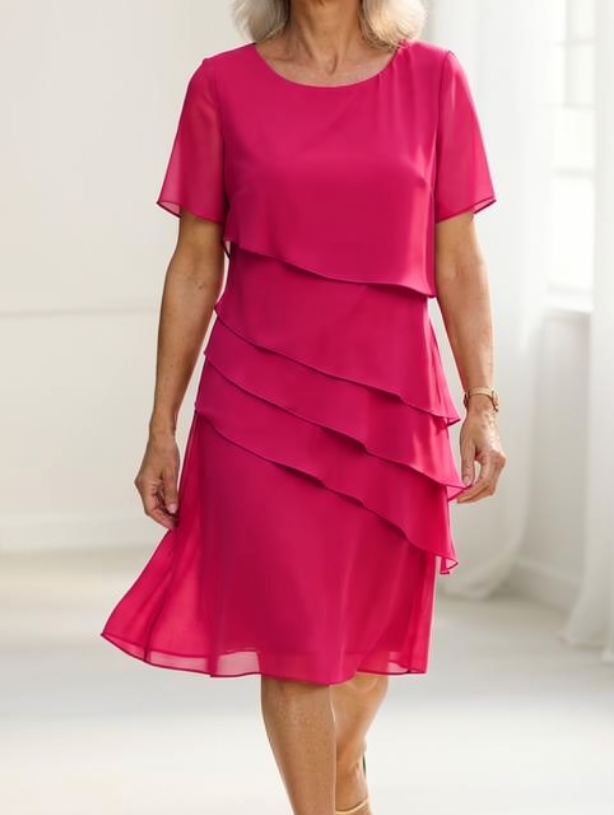 Linda | Abito Elegante Con Volant