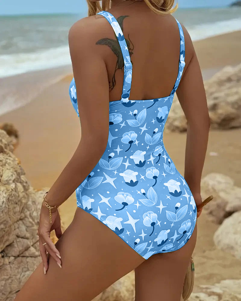 Clara™ | Tankini Stampato a Un Pezzo