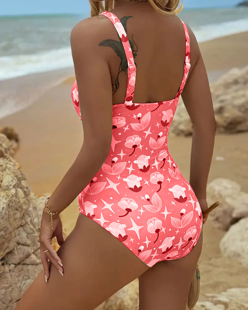 Clara™ | Tankini Stampato a Un Pezzo
