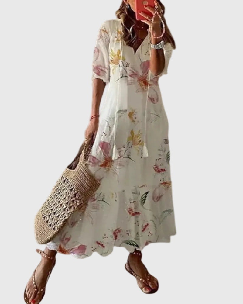 Amalia | Vestito Maxy Estivo Boho Vintage