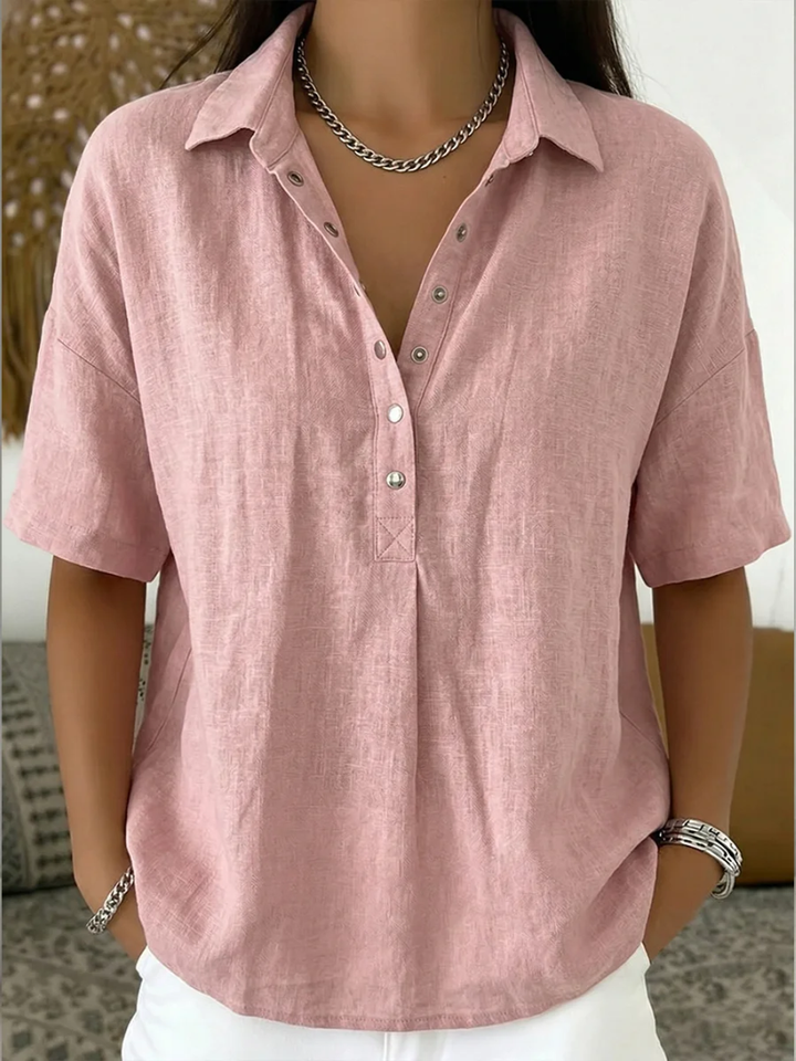 Alice | Camicia Casual con Collo a Bottoni