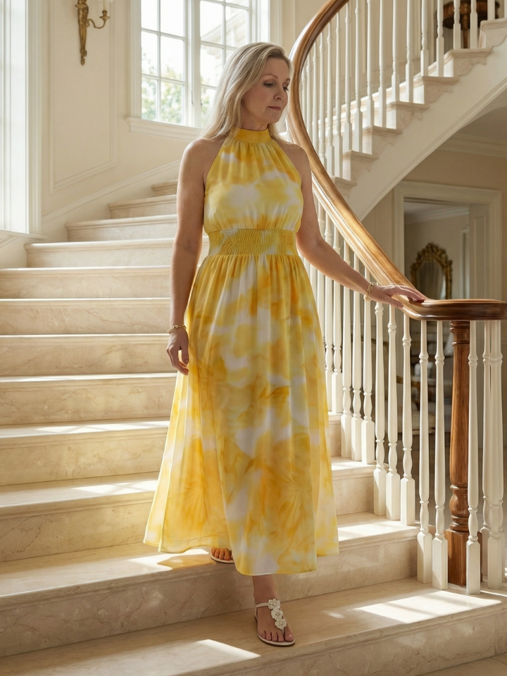 Sylin | Vestito Midi con Allacciatura