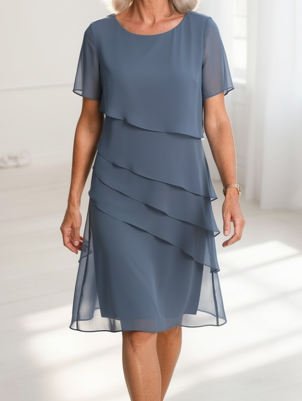 Linda | Abito Elegante Con Volant