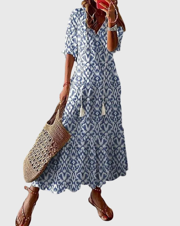 Amalia | Vestito Maxy Estivo Boho Vintage
