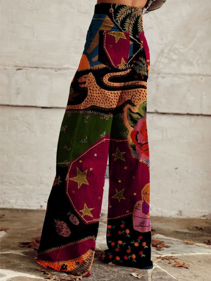 Léna - Pantaloni Bohemien Chic