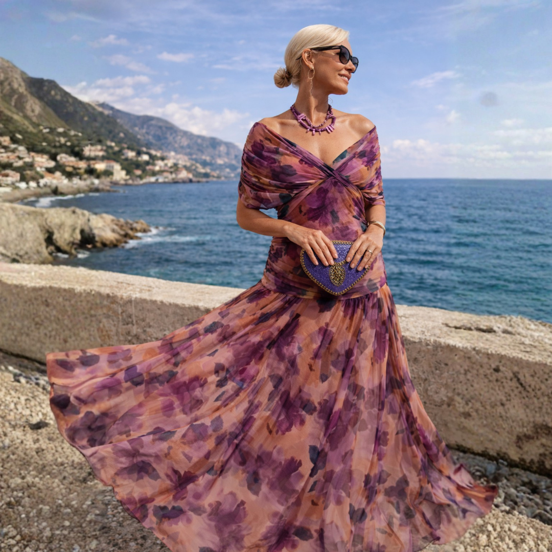 Lina - Maxi abito senza spalle