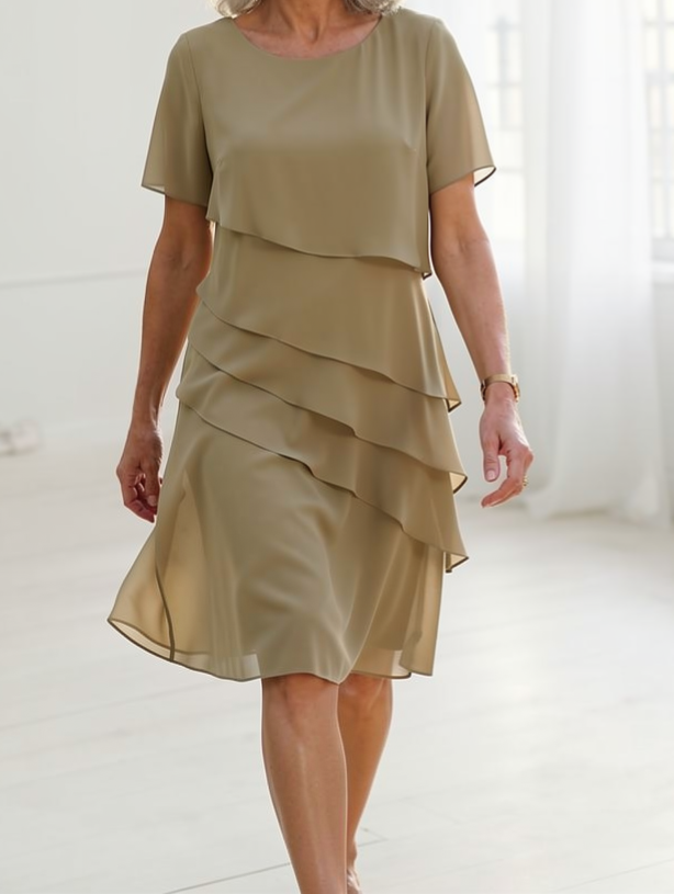 Linda | Abito Elegante Con Volant