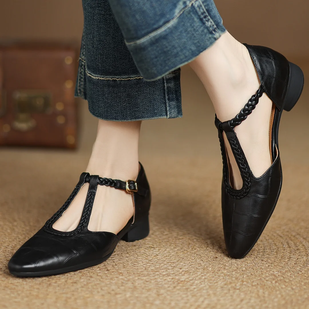 Mary Janes in pelle