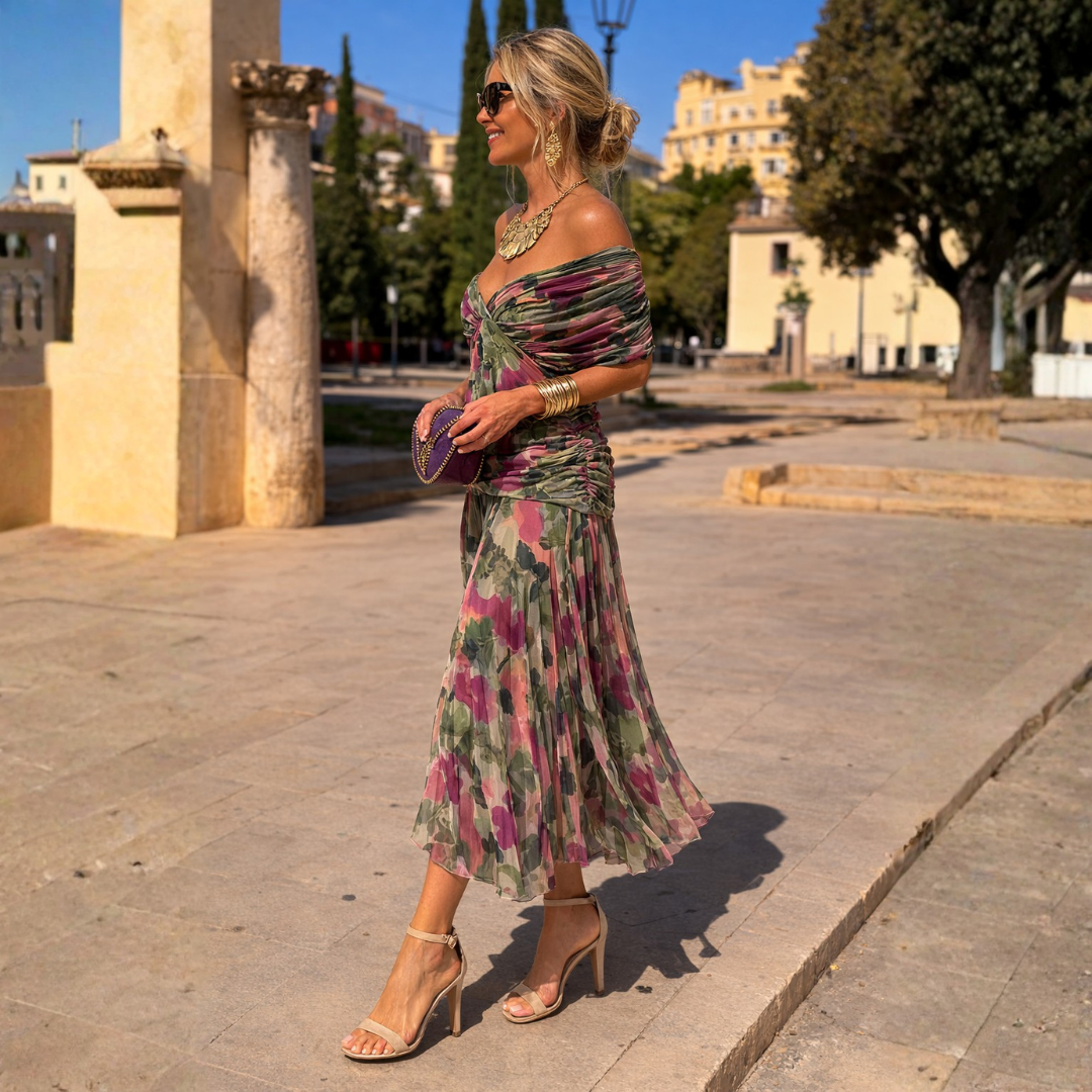 Lina - Maxi abito senza spalle
