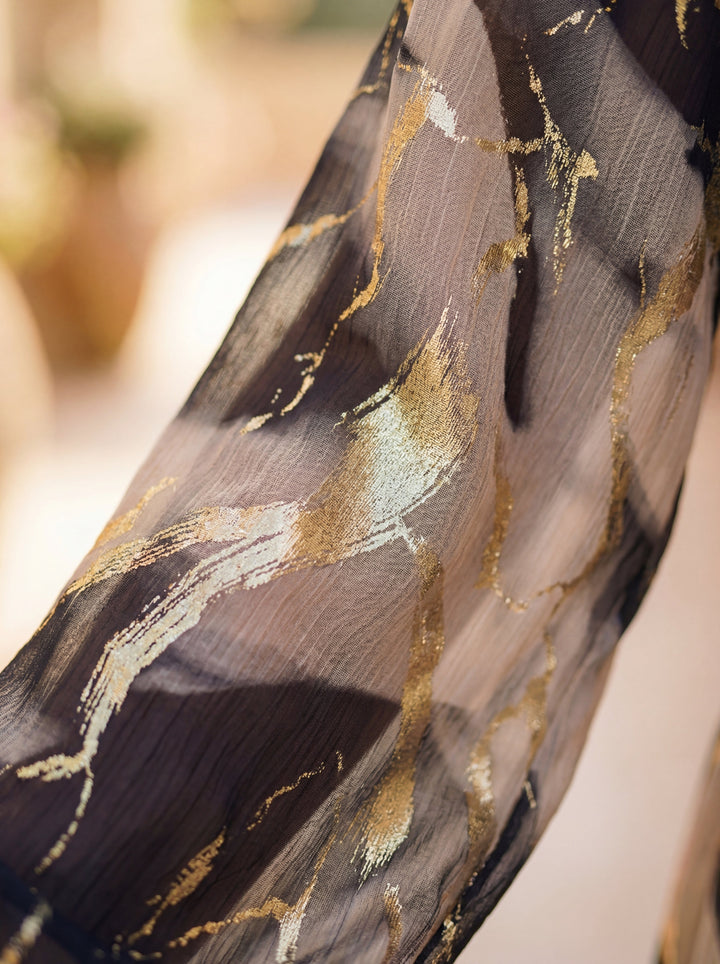 Abito in Georgette Stampato - Eleganza e Sophisticazione