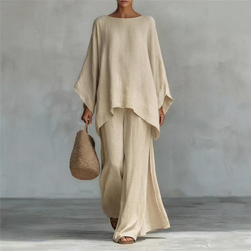 Melina | Set due pezzi con maniche lunghe e pantaloni larghi