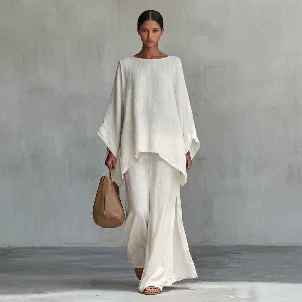 Melina | Set due pezzi con maniche lunghe e pantaloni larghi