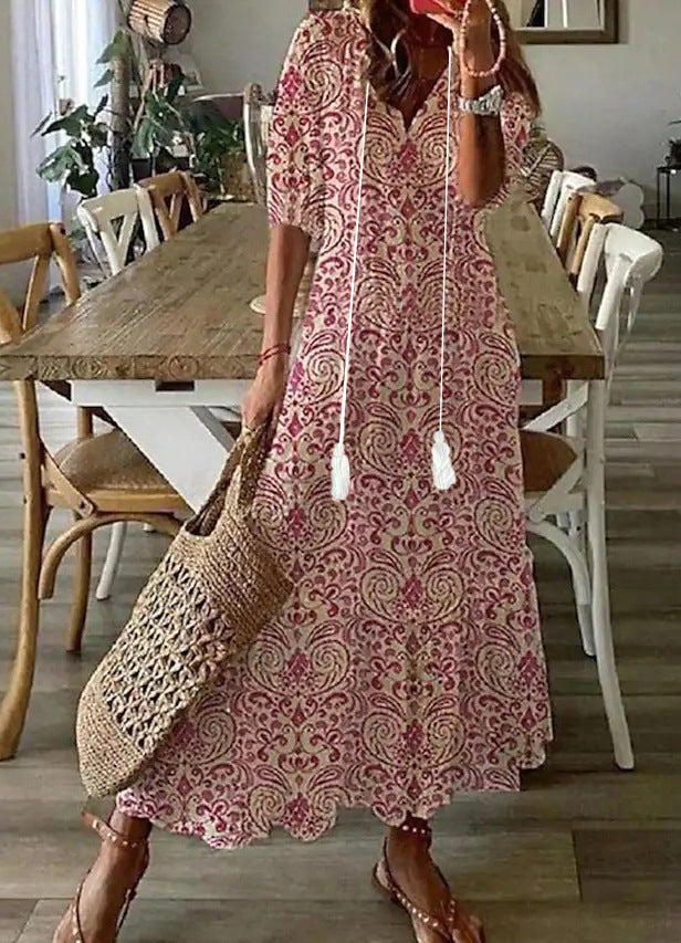 Amalia | Vestito Maxy Estivo Boho Vintage