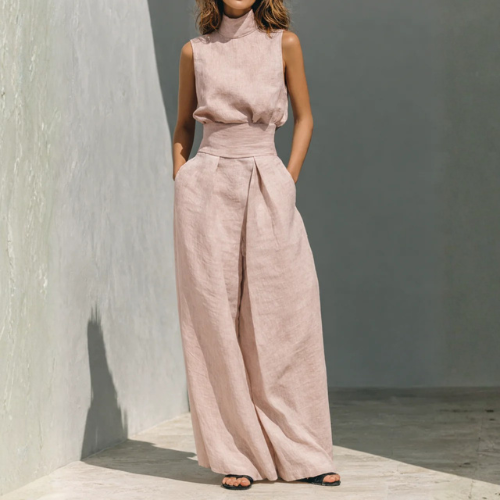 Maria - Top e Pantaloni a Gamba Larga