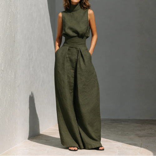 Maria - Top e Pantaloni a Gamba Larga