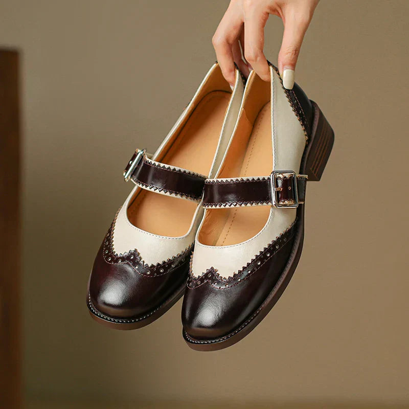 Miana Mary Janes in Pelle