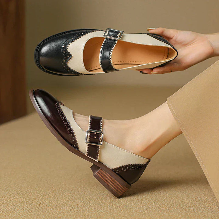 Miana Mary Janes in Pelle