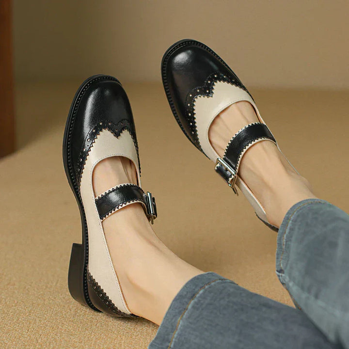 Miana Mary Janes in Pelle