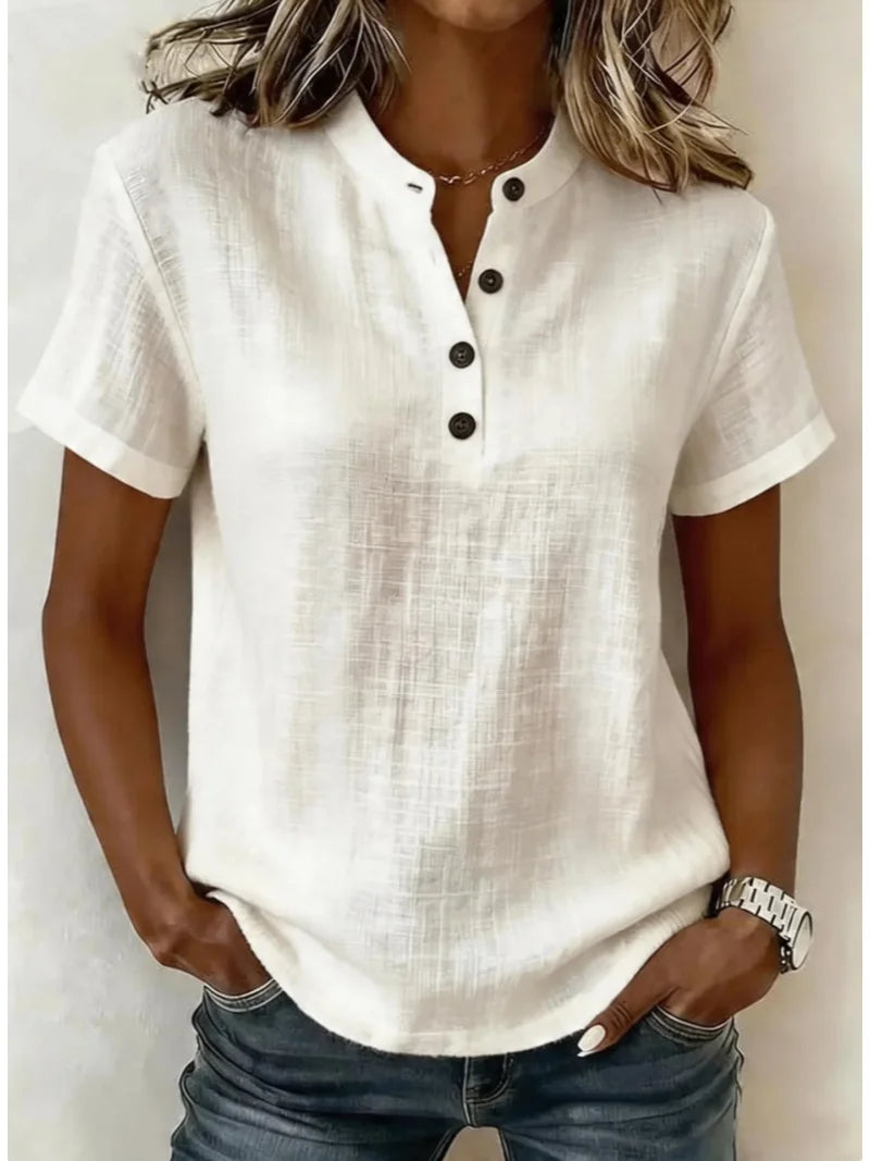 Lidia | Camicetta casual in lino
