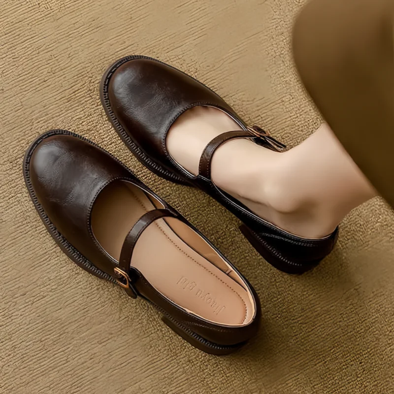 Mary Jane Classiche e Confortevoli in Pelle