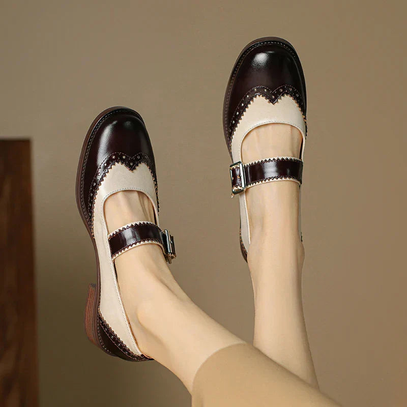 Miana Mary Janes in Pelle