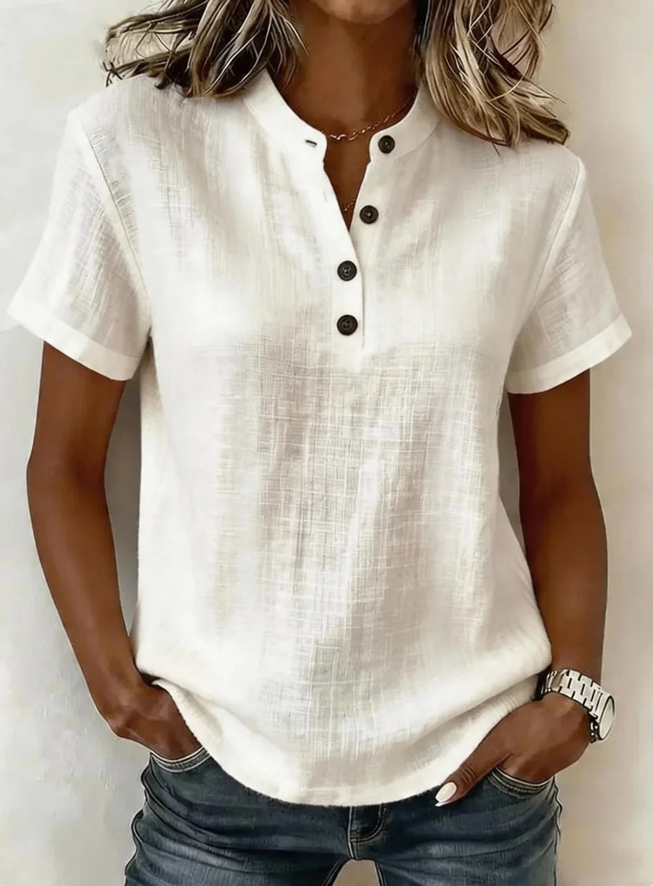 Lidia | Camicetta casual in lino