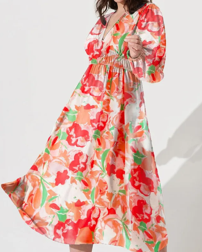 Cecilia | Abito Femminile con Motivo Floreale