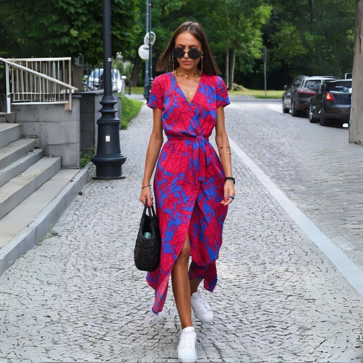 Dina | Abito Floreale Elegante