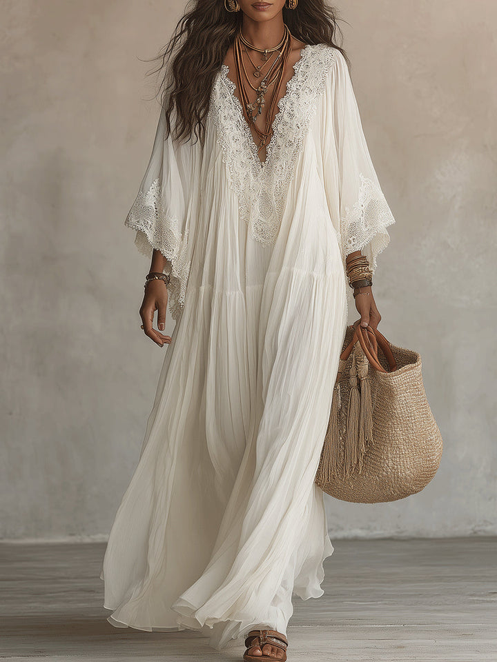 Annalisa | Abito lungo in chiffon