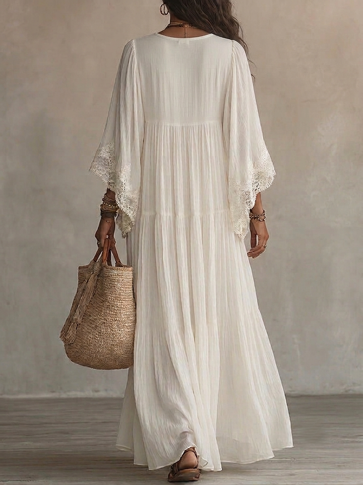 Annalisa | Abito lungo in chiffon