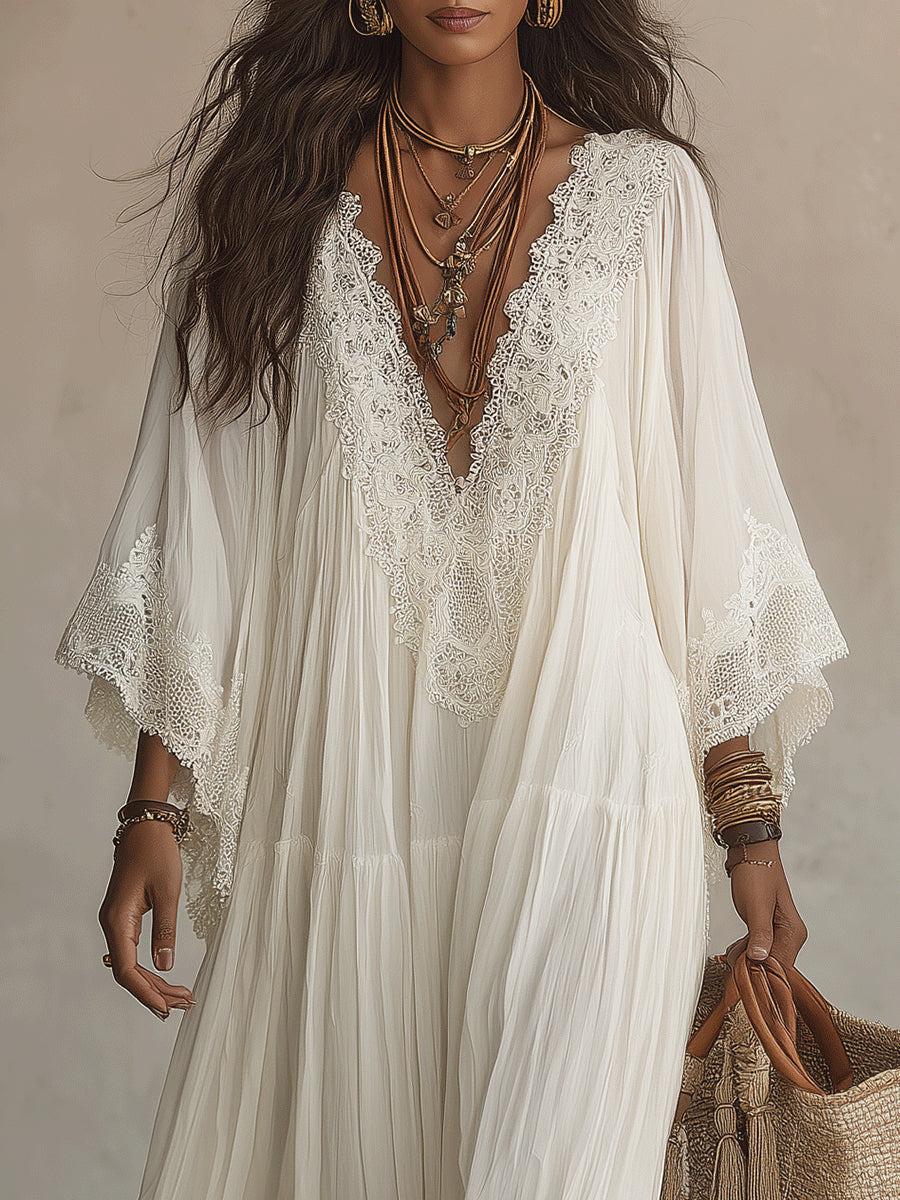 Annalisa | Abito lungo in chiffon