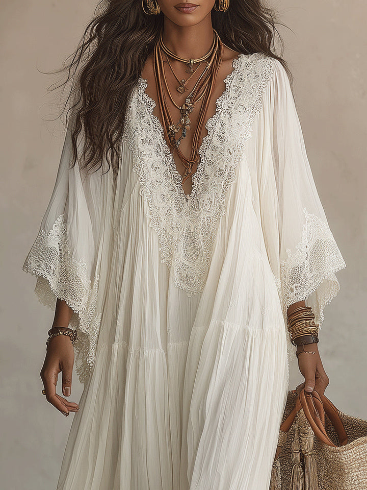 Annalisa | Abito lungo in chiffon