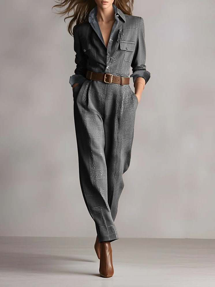 Valentina | Blusa Quadri Monocromatica