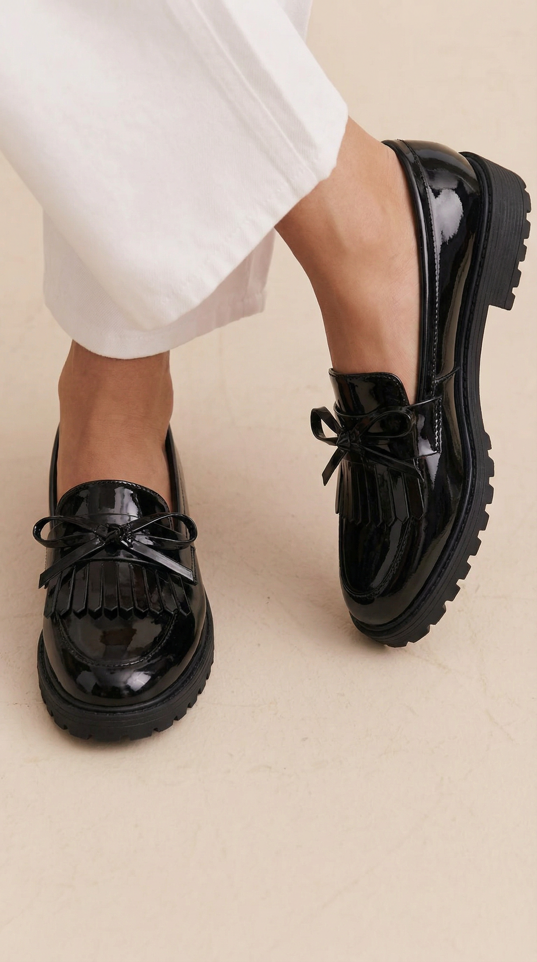 Cailie - Scarpe con nodo e frange